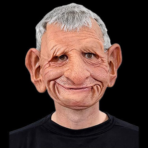 Men's Realistic Old Man Mask with Silicone Chest Bib and Lifelike Facial Details - Image 16