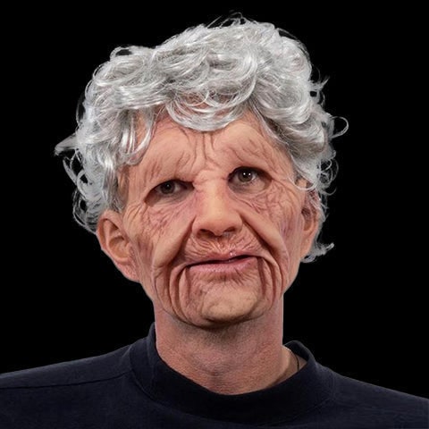 Men's Realistic Old Man Mask with Silicone Chest Bib and Lifelike Facial Details - Image 18