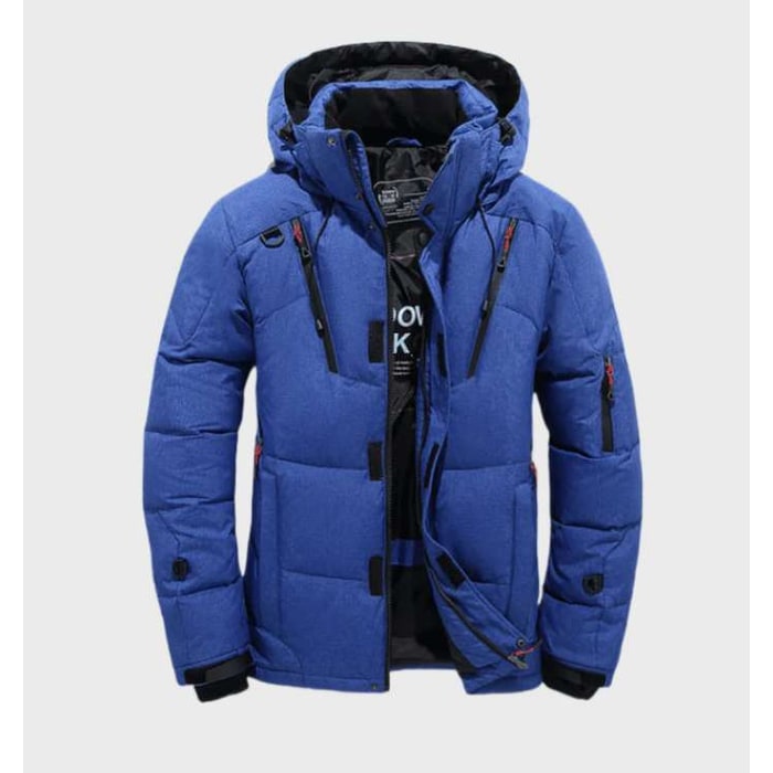 Men's Winter Jackets Hooded Puffer with Quilted Insulation and Multiple Pockets - Image 4
