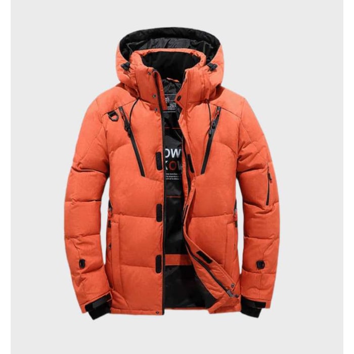 Men's Winter Jackets Hooded Puffer with Quilted Insulation and Multiple Pockets - Image 5