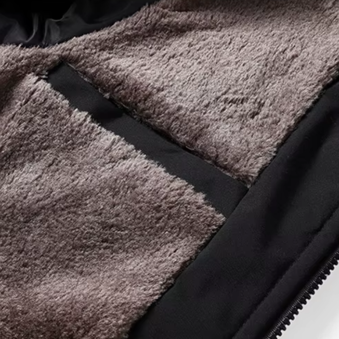 Men's Winter Jackets with Diamond Quilted Exterior and Fleece Lining - Image 6