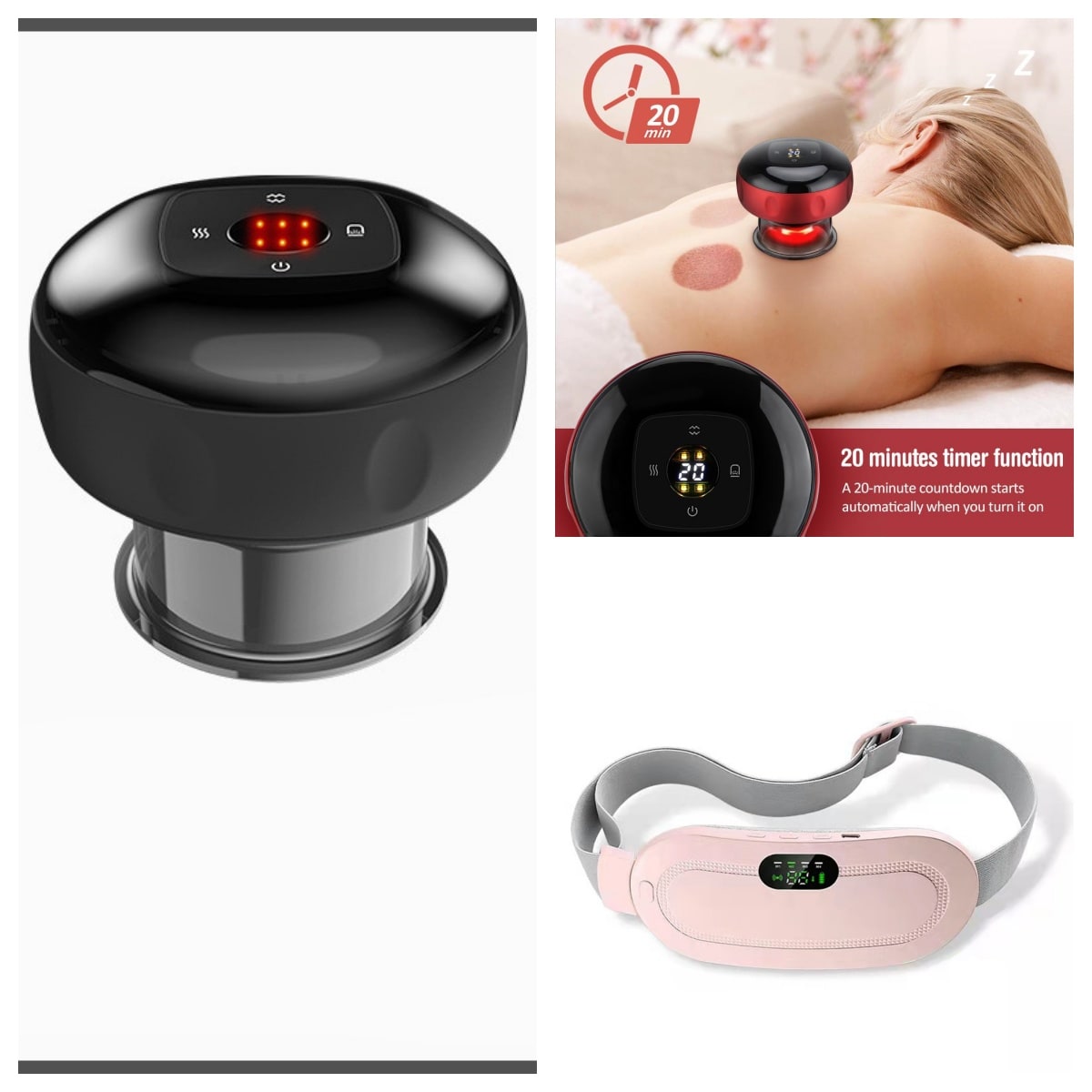 Menstrual Heating Pad for Cramps Electric Vibrating Massage and Adjustable Strap - Image 10