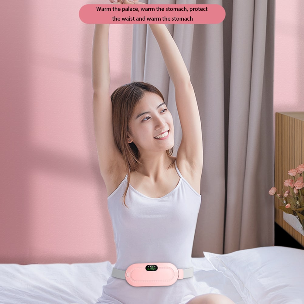 Menstrual Heating Pad for Cramps Electric Vibrating Massage and Adjustable Strap - Image 8