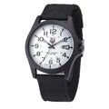 Military Watch with Nylon Strap Tactical Water Resistant Analog Dial Date Window - Image 6