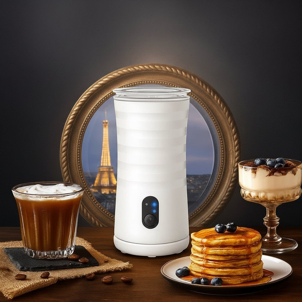 Milk Frother and Steamer Wand with Non-Stick Interior and One-Touch Control Stovetop - Image 4