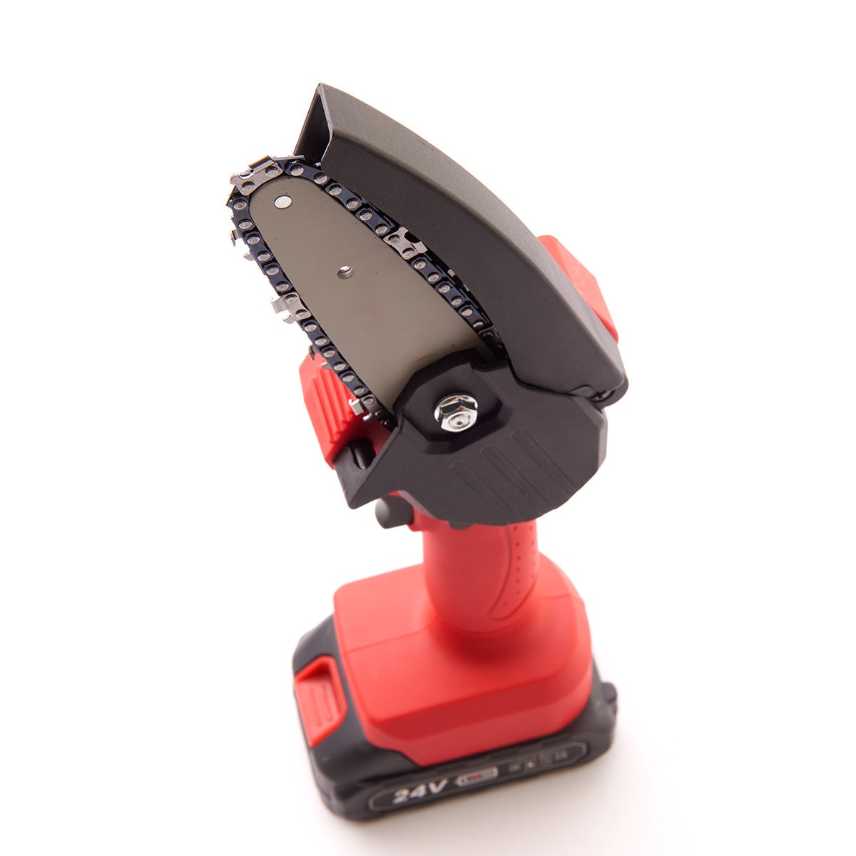 Mini Chainsaw Battery Powered Cordless Rechargeable Portable Handheld Metal - Image 2