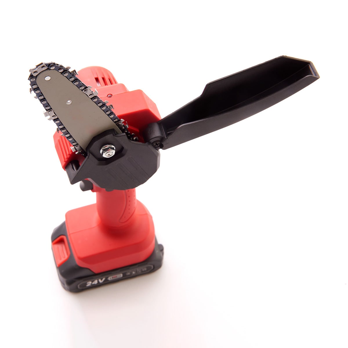 Mini Chainsaw Battery Powered Cordless Rechargeable Portable Handheld Metal - Image 5