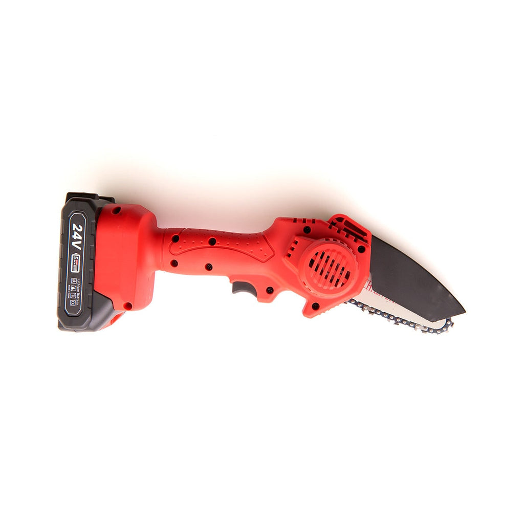 Mini Chainsaw Battery Powered Cordless Rechargeable Portable Handheld Metal - Image 6