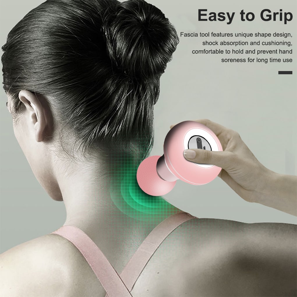Mini Deep Tissue Portable Massage Gun with Handheld Foam Head and USB Rechargeable Battery - Image 1