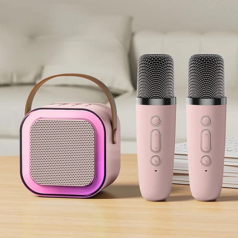 Mini Karaoke Machine with Wireless Microphone and Portable Bluetooth Speaker - Image 2