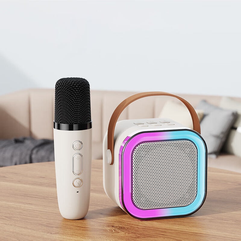Mini Karaoke Machine with Wireless Microphone and Portable Bluetooth Speaker - Image 5