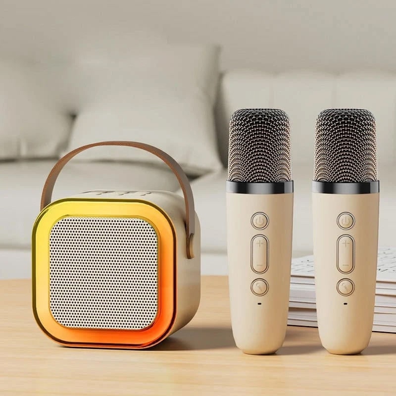 Mini Karaoke Machine with Wireless Microphone and Portable Bluetooth Speaker - Image 6