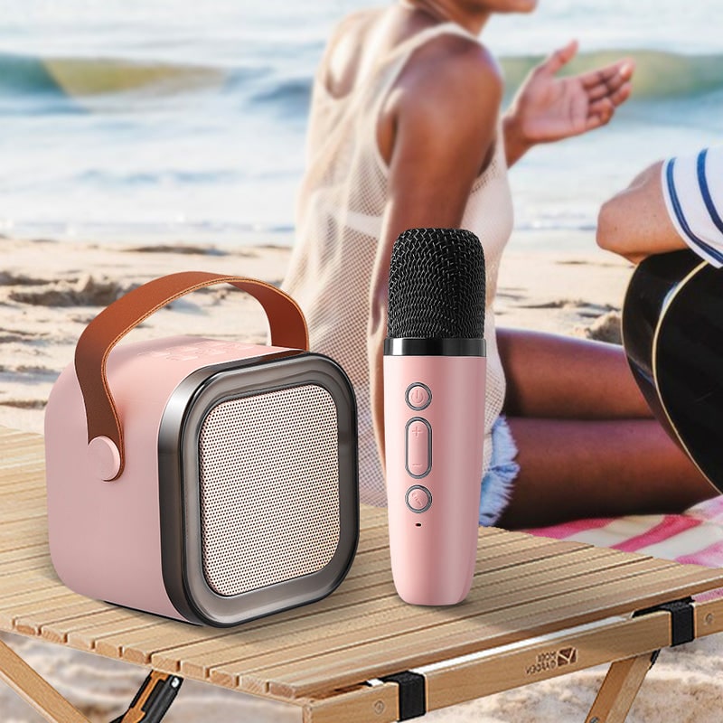 Mini Karaoke Machine with Wireless Microphone and Portable Bluetooth Speaker - Image 7