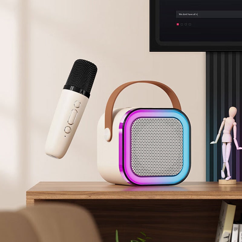 Mini Karaoke Machine with Wireless Microphone and Portable Bluetooth Speaker - Image 8