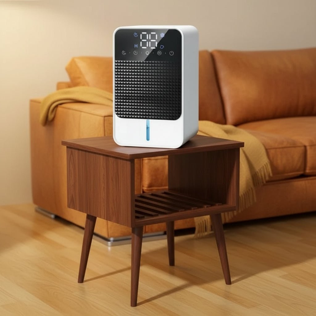 Mini Portable Dehumidifier for Bathroom and Bedroom with LED Touch Display and 1500ml Tank - Image 2