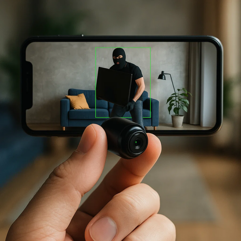 Mini Security Camera for House with Wireless Indoor System Night Vision and Motion Detection - Image 1