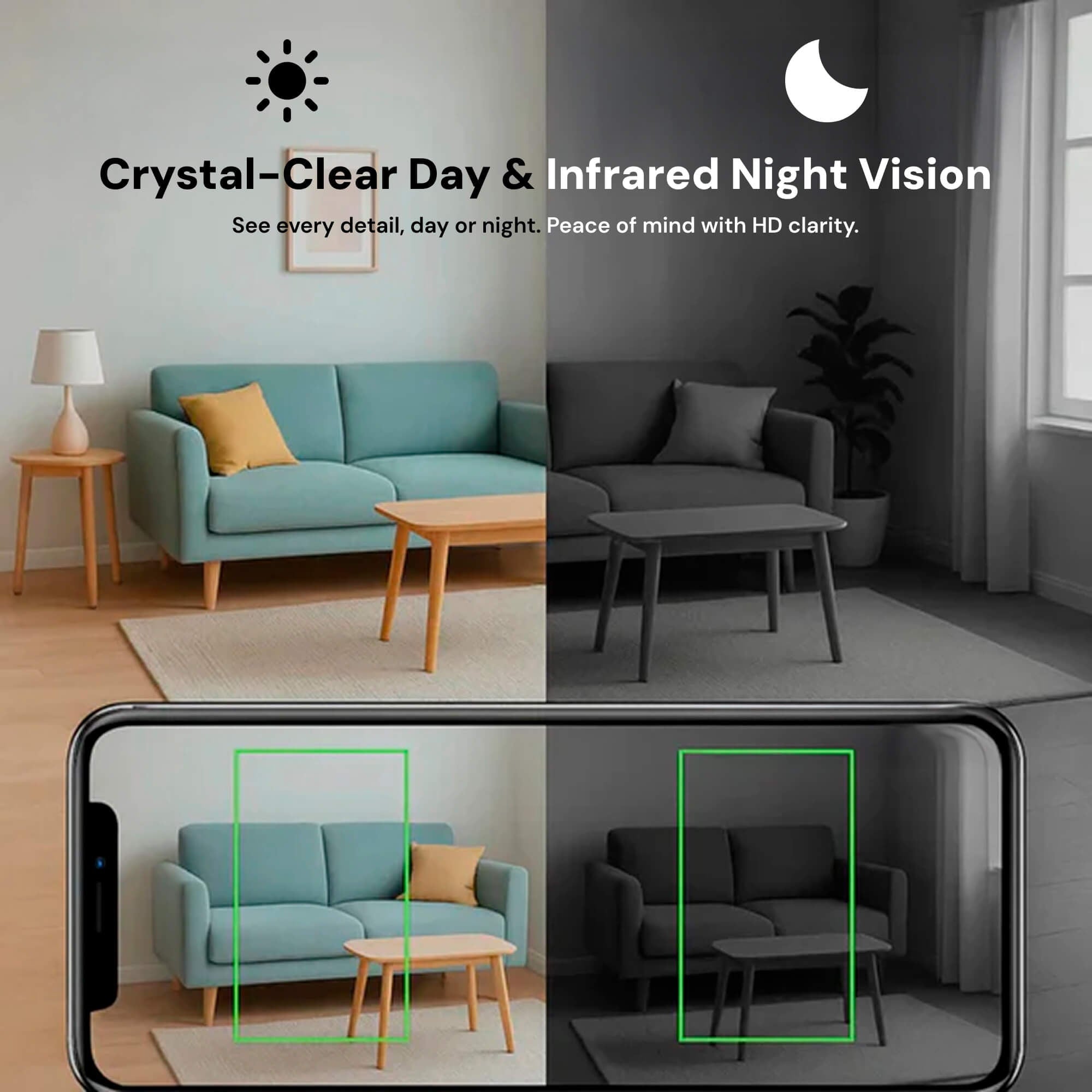 Mini Security Camera for House with Wireless Indoor System Night Vision and Motion Detection - Image 3