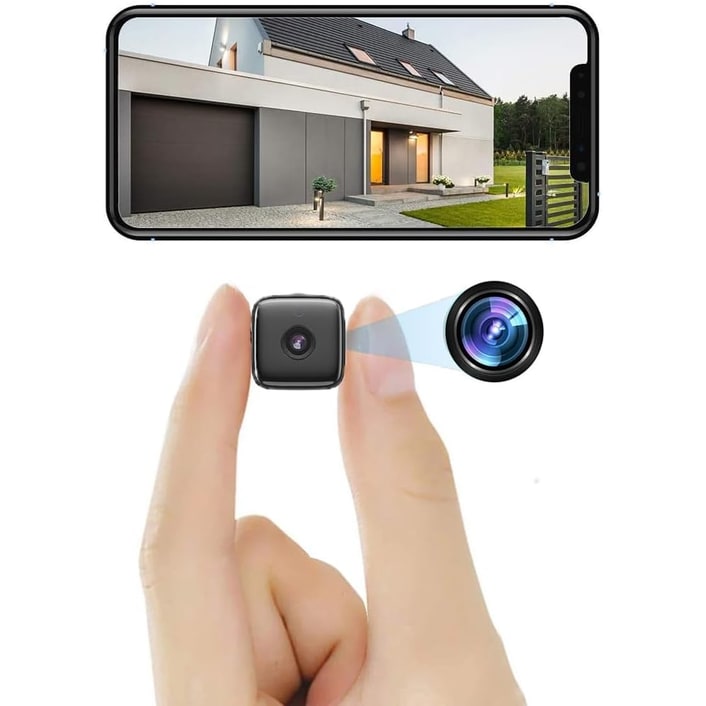 Mini Security Camera Spy Night Vision Wireless Rechargeable Portable Small Wifi - Image 1