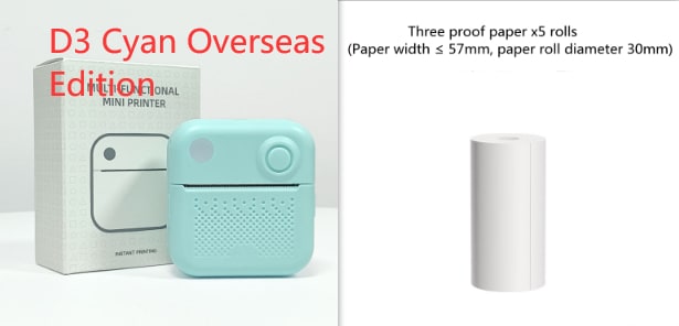 Mini Thermal Printer with Bluetooth for Direct Label and Receipt Printing Sticker - Image 2