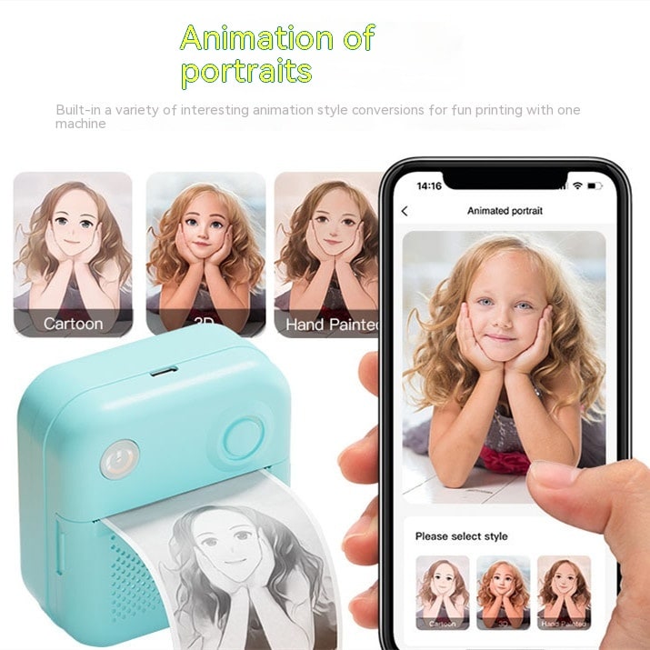 Mini Thermal Printer with Bluetooth for Direct Label and Receipt Printing Sticker - Image 4