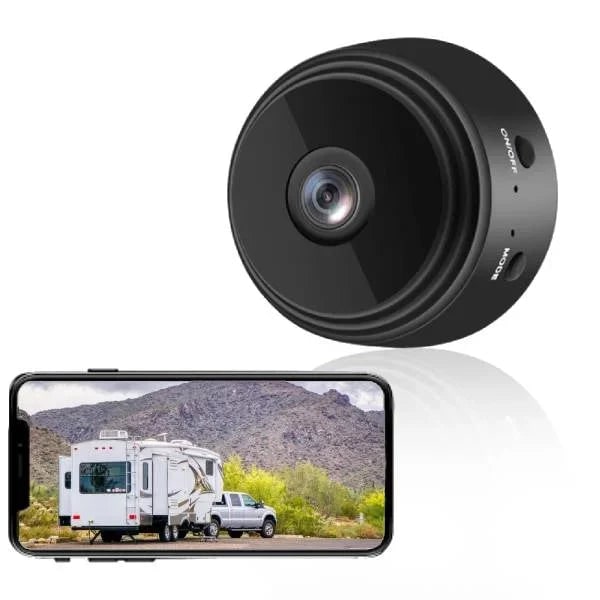 Mini Wireless Security Camera with Compact Magnetic Rotating Stand and Night Vision - Image 2