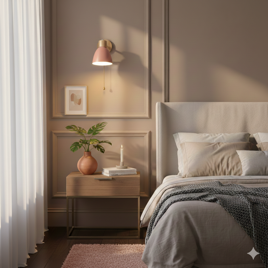 Modern Wall Sconce Light Adjustable Swivel Arm Wood Metal Shade Bedside - Image 20