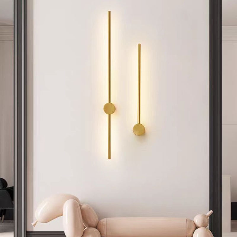 Modern Wall Sconce Light Contemporary Linear LED Backlit Metal Matte Black - Image 2