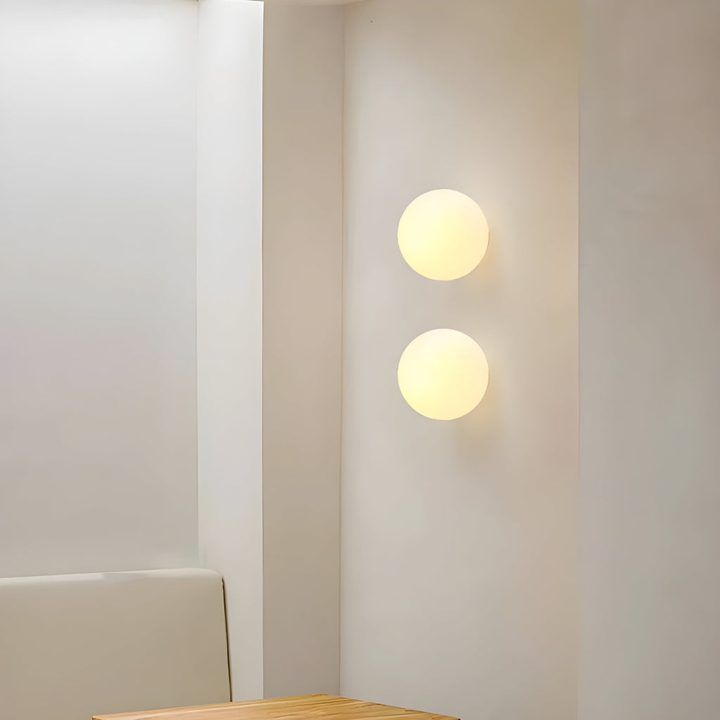 Modern Wall Sconce Light Globe Frosted Glass Flush Mount Minimalist Scandinavian - Image 1