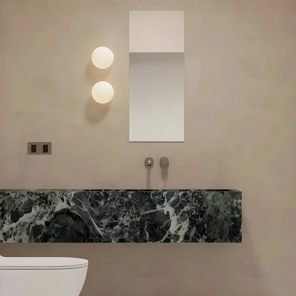 Modern Wall Sconce Light Globe Frosted Glass Flush Mount Minimalist Scandinavian - Image 2