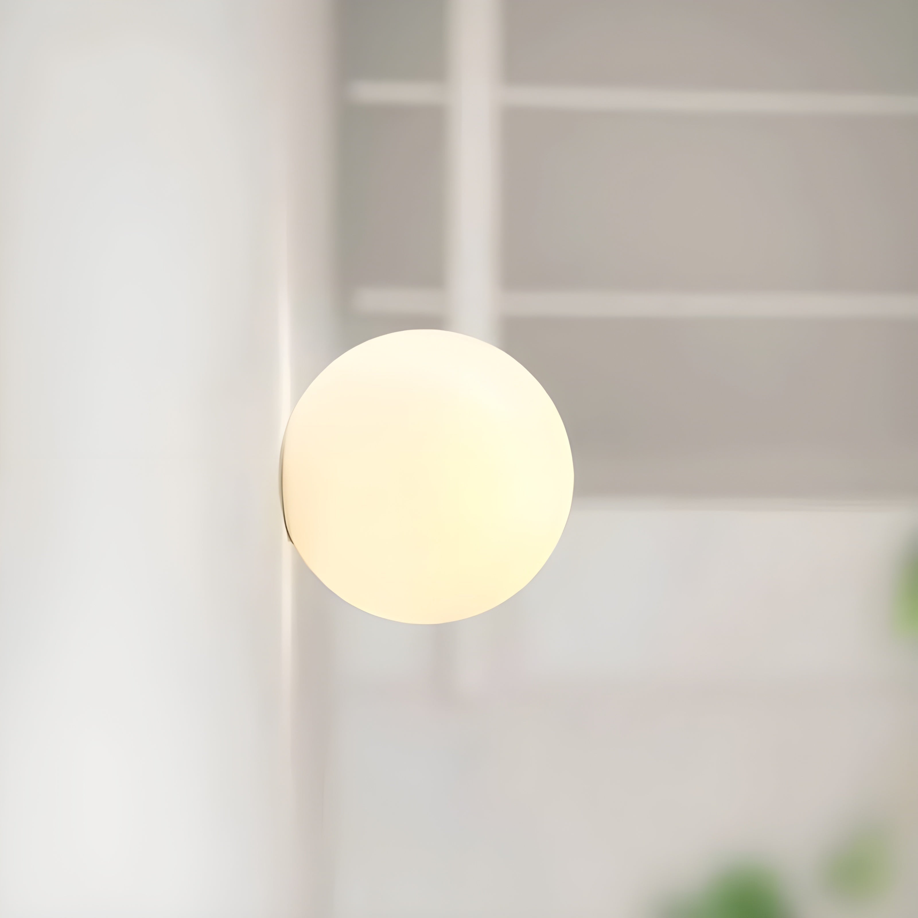 Modern Wall Sconce Light Globe Frosted Glass Flush Mount Minimalist Scandinavian - Image 8