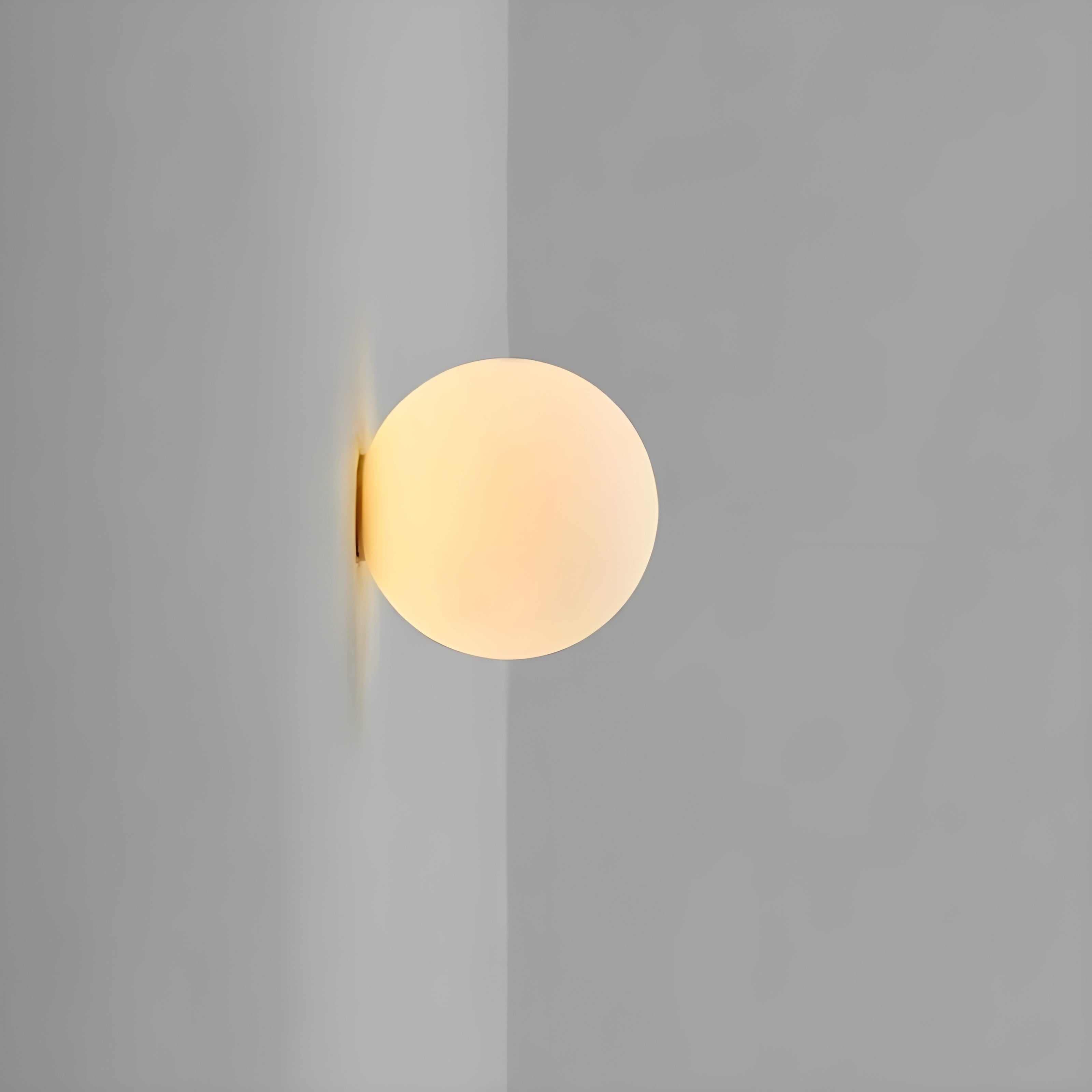 Modern Wall Sconce Light Globe Frosted Glass Flush Mount Minimalist Scandinavian - Image 9