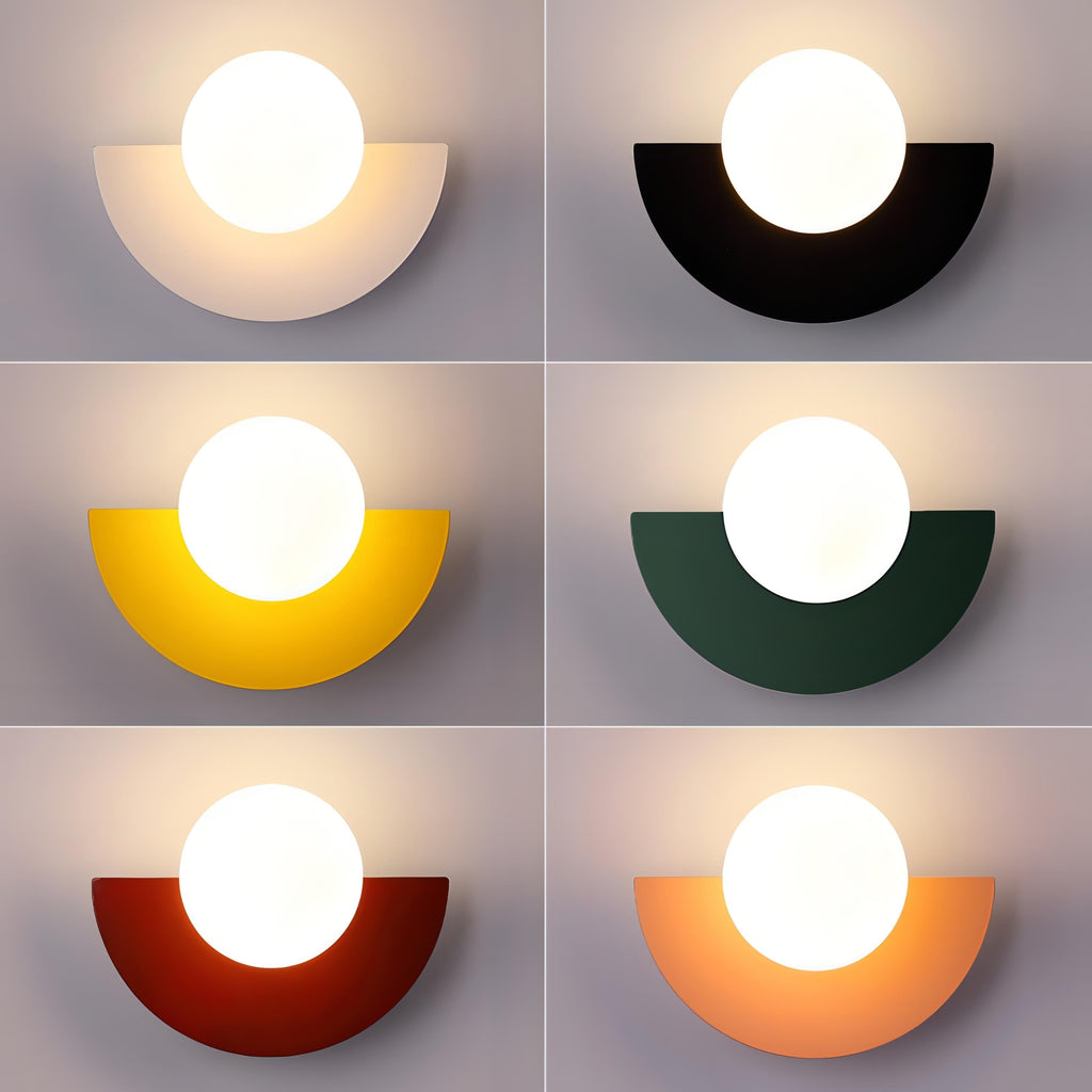 Modern Wall Sconce Light Globe Minimalist Geometric Flush Mount Decorative - Image 3