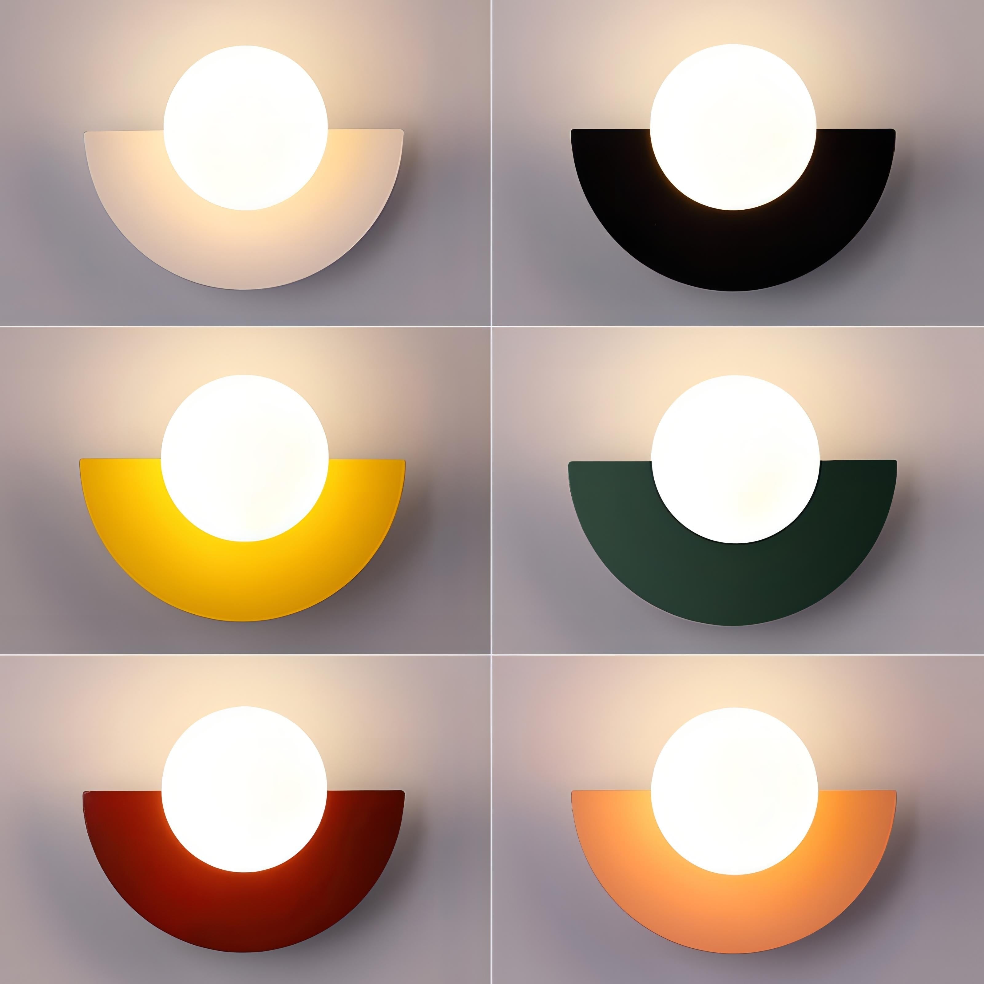 Modern Wall Sconce Light Globe Minimalist Geometric Flush Mount Decorative - Image 3
