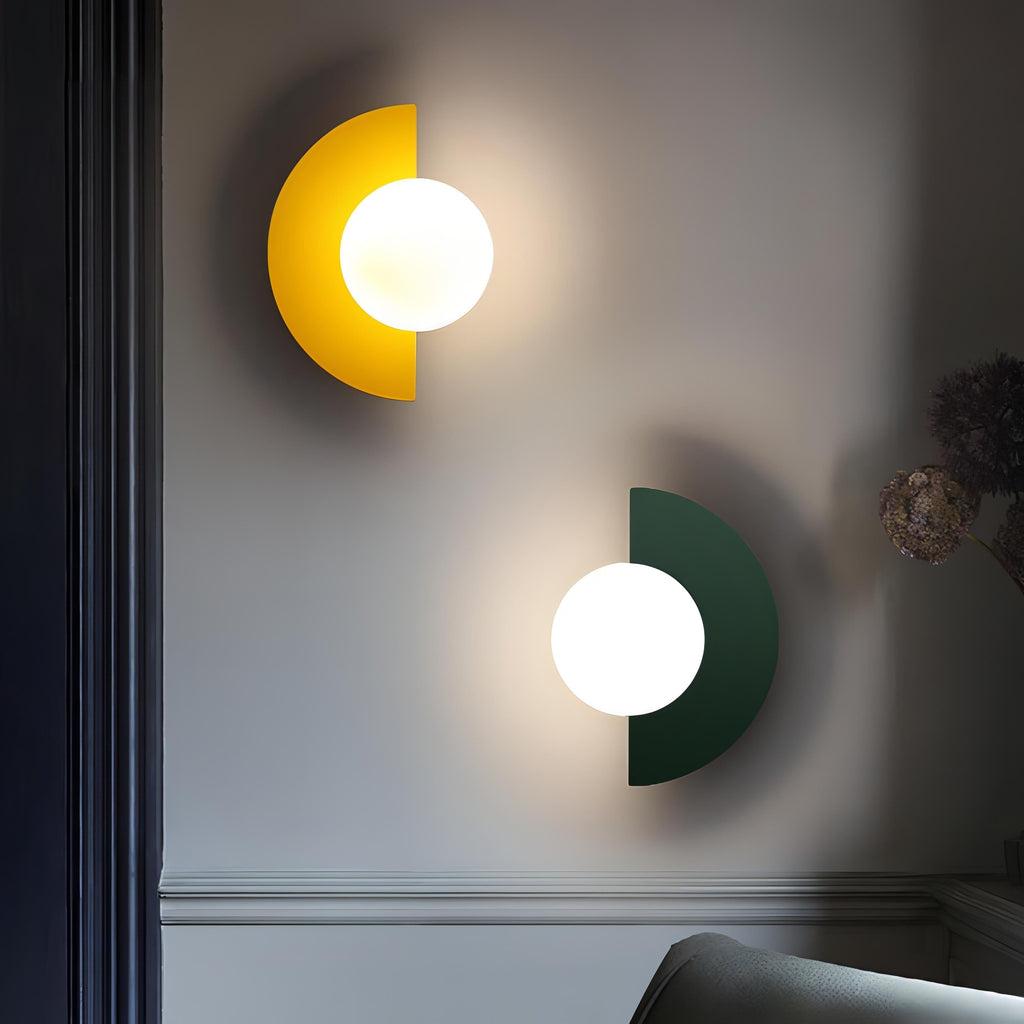 Modern Wall Sconce Light Globe Minimalist Geometric Flush Mount Decorative - Image 4