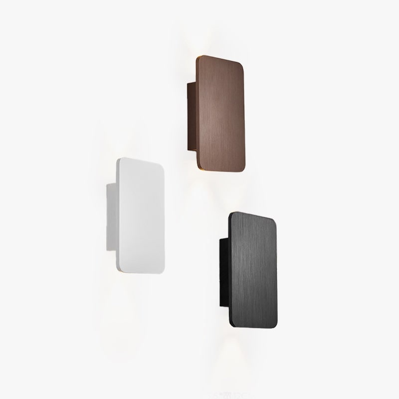 Modern Wall Sconce Light Mounted LED Metal Rectangular Up Down - Image 10