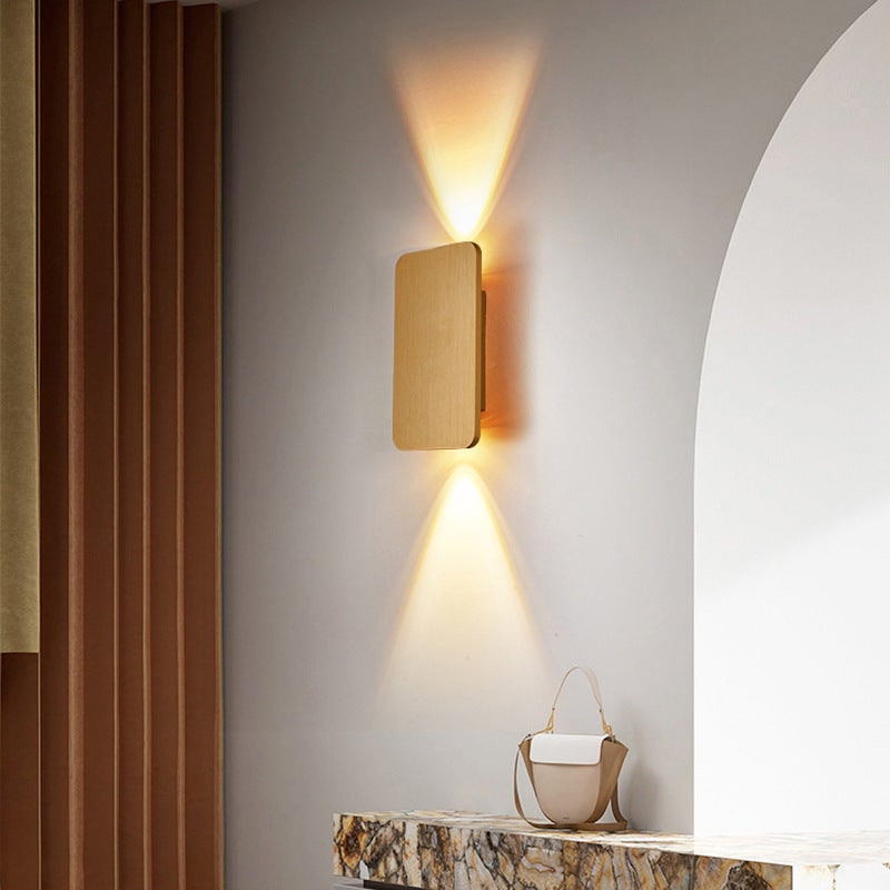 Modern Wall Sconce Light Mounted LED Metal Rectangular Up Down - Image 7