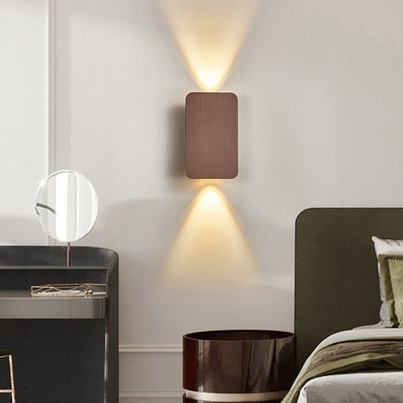 Modern Wall Sconce Light Mounted LED Metal Rectangular Up Down - Image 8
