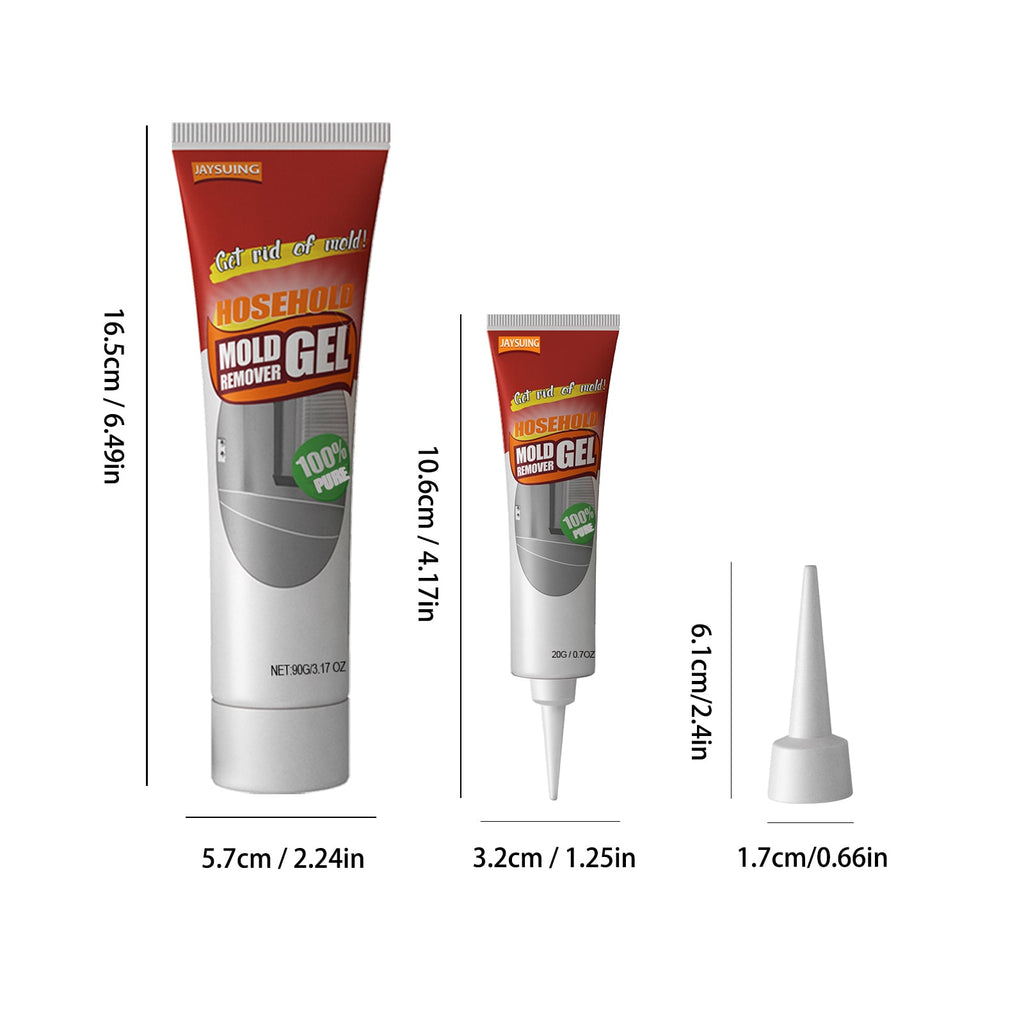 Mold and Mildew Remover Gel with Professional Applicator Nozzle for Grout Tile and Sink Edges - Image 7