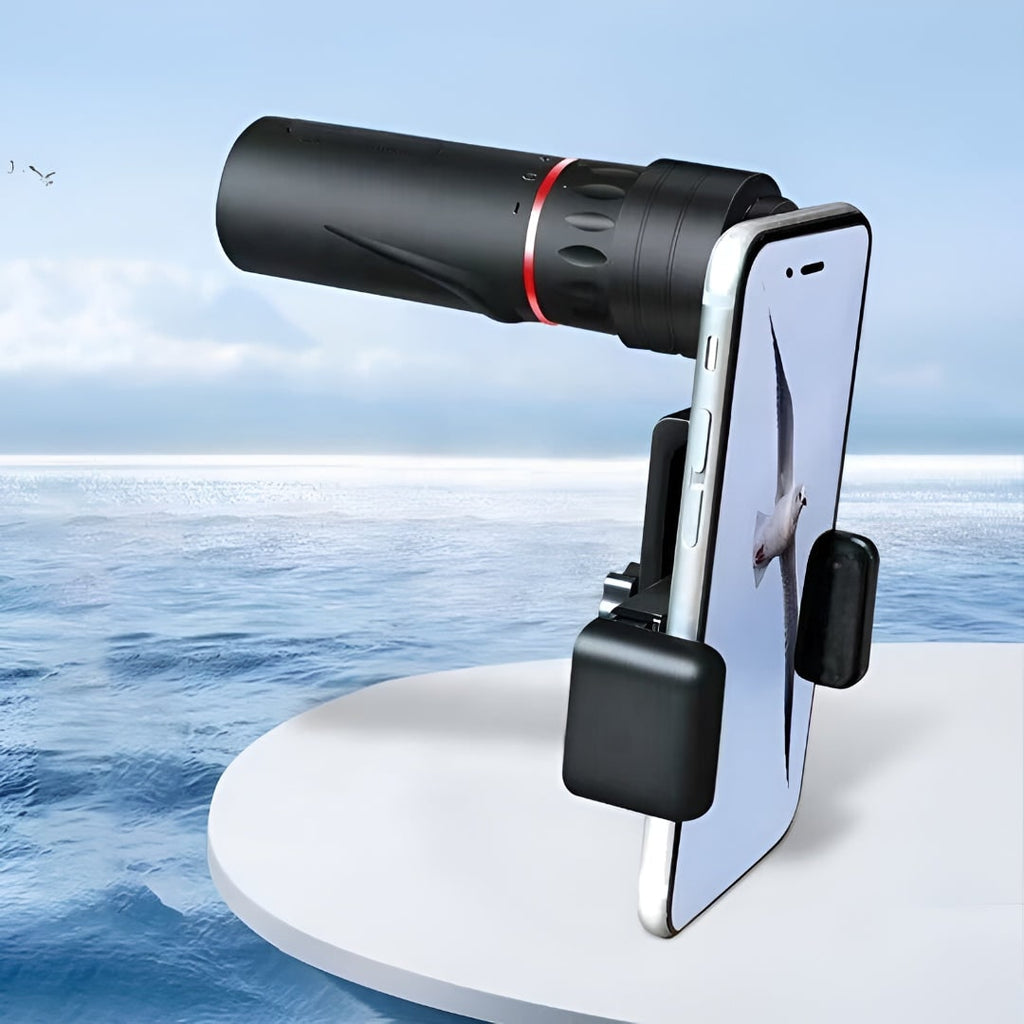 Monocular Telescope Portable Compact Smartphone Adapter Clamp Outdoor Travel Handheld - Image 1