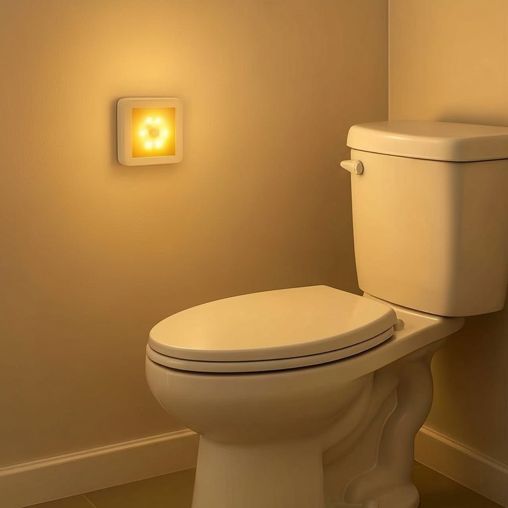 Motion Activated Night Light LED Sensor Battery Operated Wireless Powered - Image 1