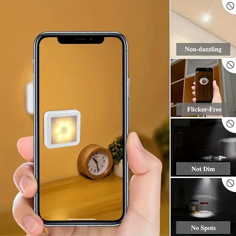 Motion Activated Night Light LED Sensor Battery Operated Wireless Powered - Image 4