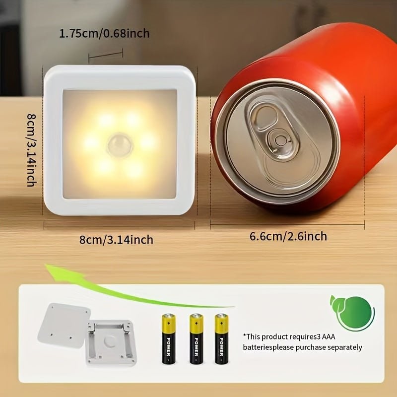 Motion Activated Night Light LED Sensor Battery Operated Wireless Powered - Image 5