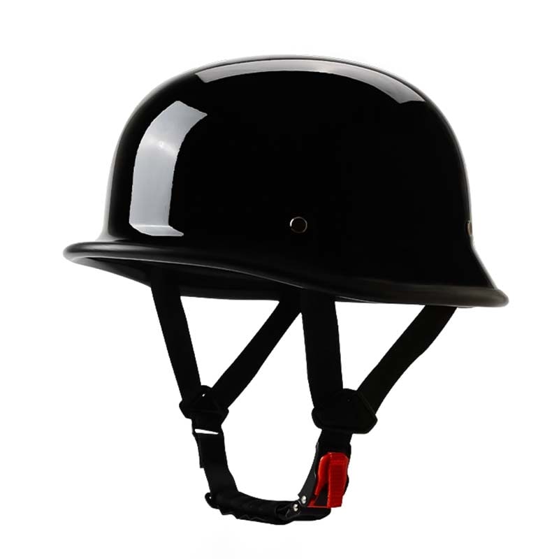 Motorcycle Half Helmet Open Face German Quick Release Buckle Adjustable Shell - Image 1