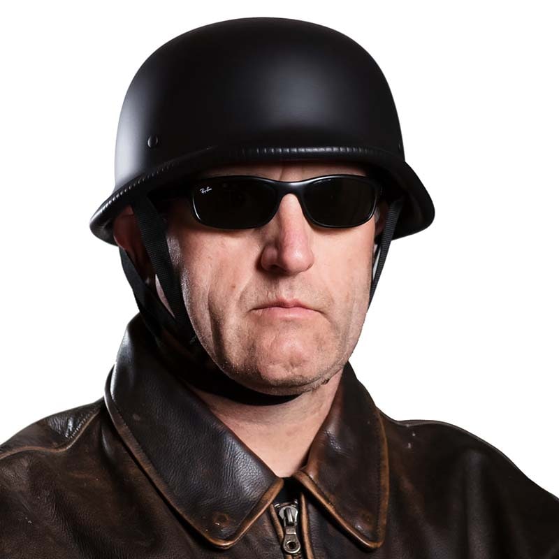 Motorcycle Half Helmet Open Face German Quick Release Buckle Adjustable Shell - Image 3