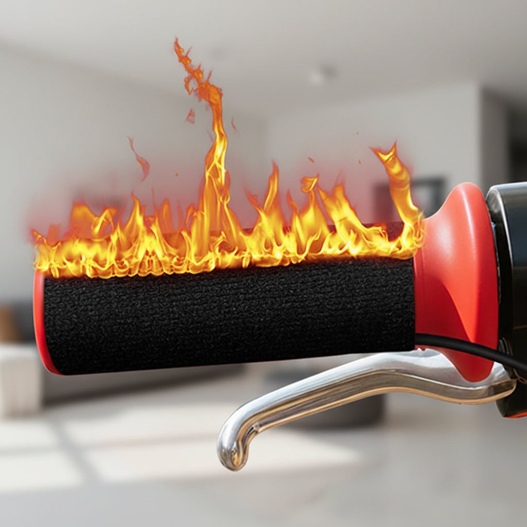 Motorcycle Heated Grips with USB Temperature Control and Non-Slip Fabric For A Dirt Bike - Image 3