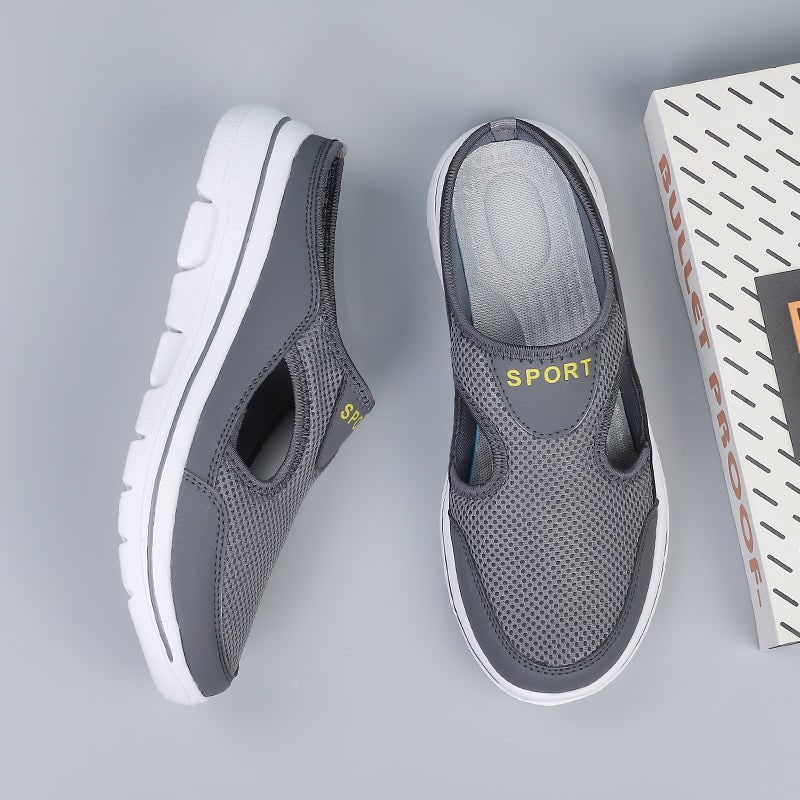 Mule Shoes Slip on Sneakers with Open Back Breathable Mesh and Cushioned Foam Sole - Image 10