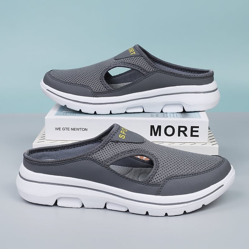 Mule Shoes Slip on Sneakers with Open Back Breathable Mesh and Cushioned Foam Sole - Image 2