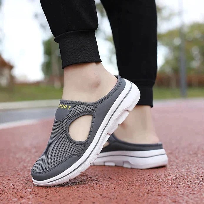 Mule Shoes Slip on Sneakers with Open Back Breathable Mesh and Cushioned Foam Sole - Image 5