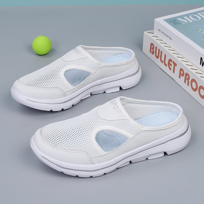 Mule Shoes Slip on Sneakers with Open Back Breathable Mesh and Cushioned Foam Sole - Image 7