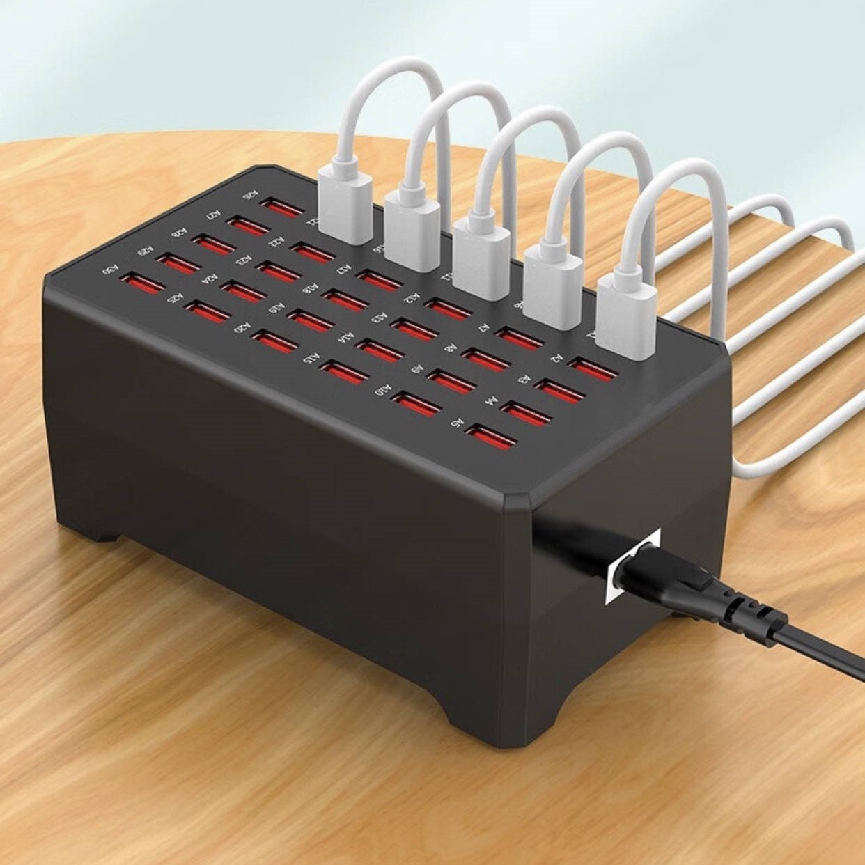 Multiple Device Charging Station USB Charger Hub Desktop 30 Port Multi - Image 1
